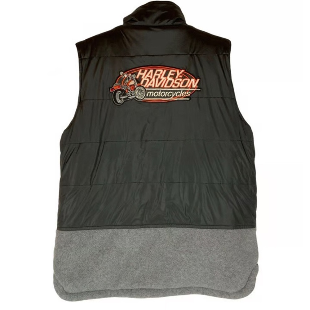Harley-Davidson Black + Grey Reversible Vest size 6 - Picture 3 of 7